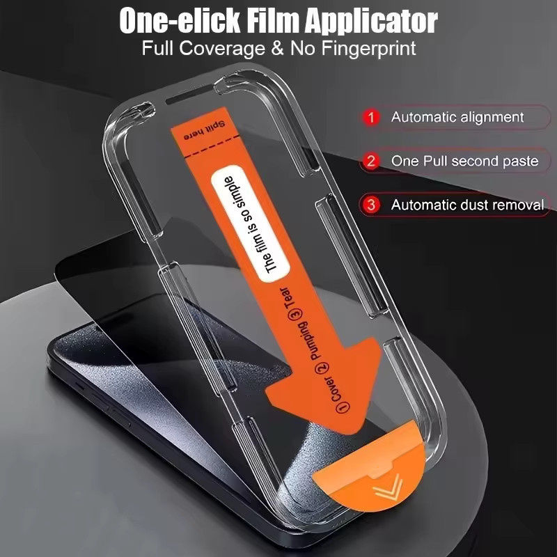 Anti-Spionage Displayschutzfolie mit oleophober Beschichtung für Google Pixel 9 Pro XL, 10 Pro XL, 8 Pro, 9A, 8A, 7A und 6A zur Unterstützung der Fingerabdruck-Entsperrung - Bild 2