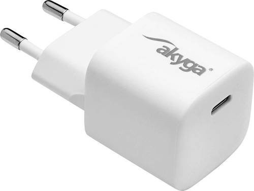 Akyga AK-CH-22 USB Ladegerät 25W mit USB-C PD in Weiß - Bild 1