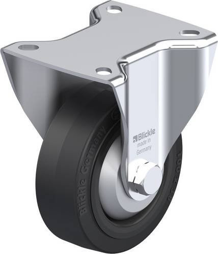 Blickle Bockrolle BK-POEV 100KA-1-FA in Schwarz/Grau mit 100mm Rad-Durchmesser und 200kg Tragfähigkeit - Bild 1