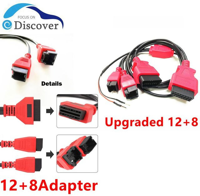 SWG 12+8 Universalkabel in Rot für Autel Maxisys MS906 908 PRO Scanner und Chrysler kompatibel mit LAUNCH X431 und OBDSTAR - Bild 1