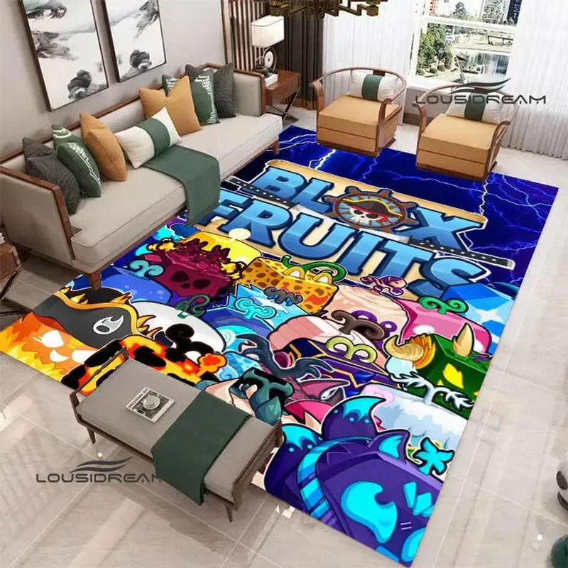 Rutschfester LOUSIDREAM Teppich mit 3D B-blox Früchte Motiv, Mehrfarbig, B/T: 60 x 40 cm - Bild 2