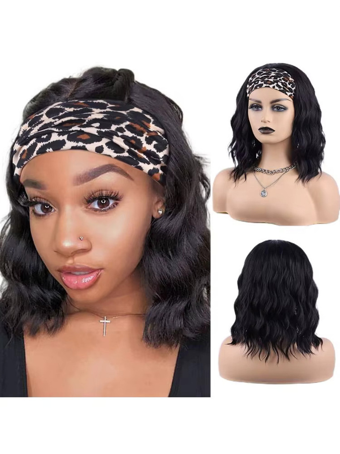 Suri Hair Bob-Perücke, kurze gewellte Synthetik-Perücke, Schwarz, 40,6 cm - Bild 7