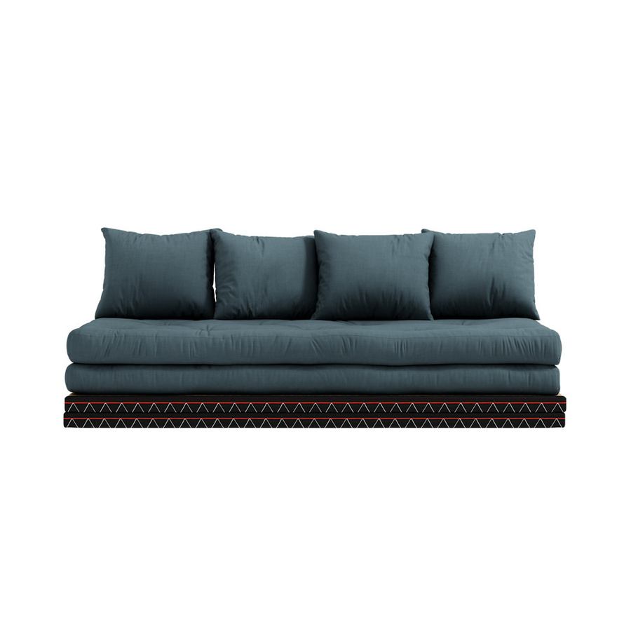 Karup Chico Sofa in Blau mit Zick-Zack-Muster und Schlaffunktion im dänischen Design - Bild 2