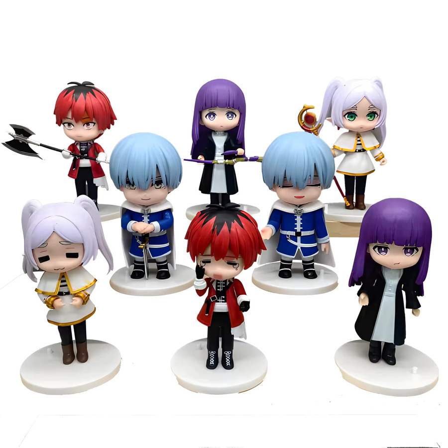 Bandai Sousou No Frieren Figuren-Set, 8-teiliges Set, Kunststoff - Bild 6