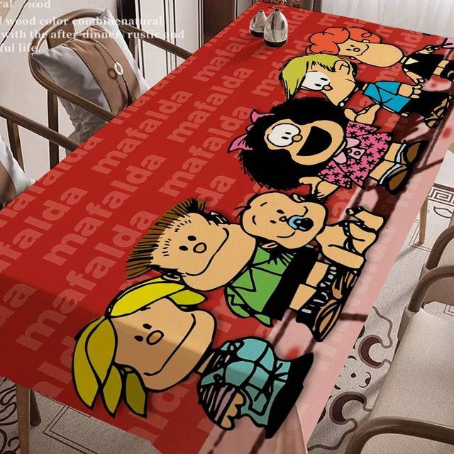 Wasserdichte rechteckige Tischdecke Mafalda von Fiesta Home Decor für dein Esszimmer und als Partyzubehör - Bild 1