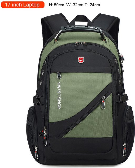 Wasserdichter Weft Laptop-Rucksack für Herren und Damen in 17 bis 20 Zoll, Reise- und Schultasche in verschiedenen Farben - Bild 1