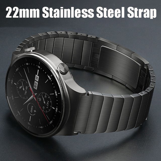 jansin Uhrenarmband Edelstahl, Silber, 22 mm, Unisex - Bild 1
