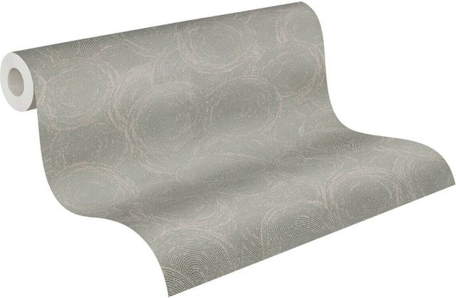 A.S. Création Vliestapete modern abstrakt in Grau und Braun, B: 53 cm, H: 1005 cm, B/H/D: 53 x 1005 x 8,8 cm - Bild 1