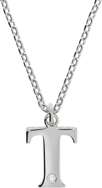 Diamonds by Ellen K. Halskette 925 Silber, Diamant, Buchstabe T, Damen - Bild 1
