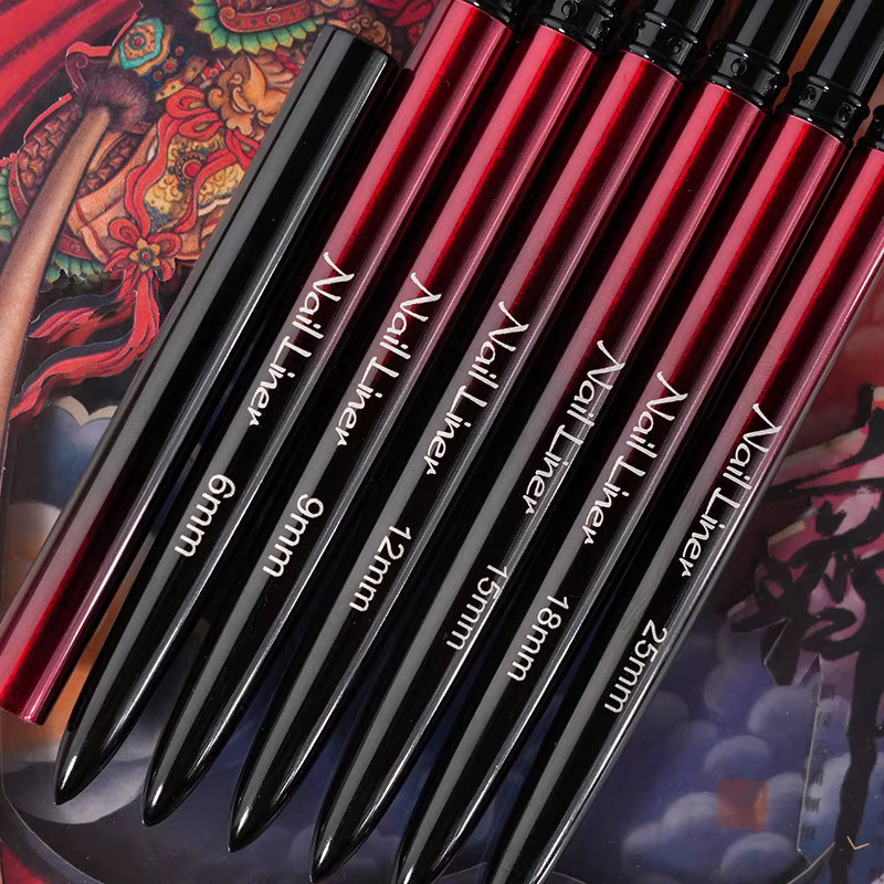 mifanxi Nail Art Liner Pinsel für Gel und Nagellack, 1/6 Stück - Bild 5