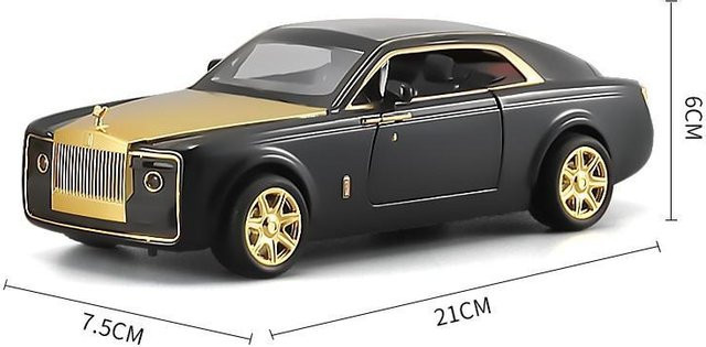 Linyi toy car Rolls Royce Sweptail Modell, 1:24, Metall, Schwarz, ab 18 Jahren - Bild 1