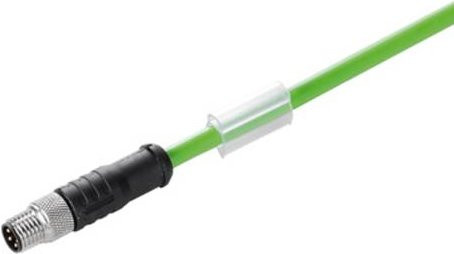 Weidmüller Sensor-Aktor-Steckverbinder M8 Stecker gerade, 4-polig, grün, Länge: 1,00 m - Bild 1