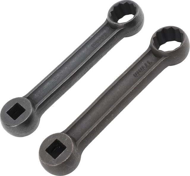 Igeteck Motor Einbausteckschlüssel-Satz aus Metall in Grau mit 16mm und 17mm - Bild 1