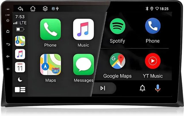 Junsun Autoradio mit Bluetooth für VW T5 Multivan 2008 bis 2015 in Schwarz - Bild 1