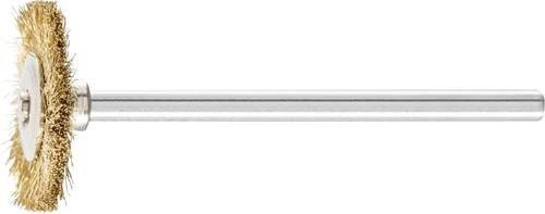 PFERD Miniatur-Rundbürste RBU Messing-Draht Gold, Durchmesser: 19 mm, Schaft-Durchmesser: 3 mm, Drahtstärke: 0,10 mm - Bild 1