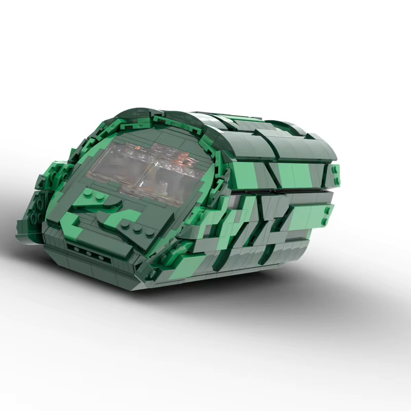 SixBricks MOC Stargateed Transport Pfütze Jumper Raumschiff, Bausteine Set - Bild 3
