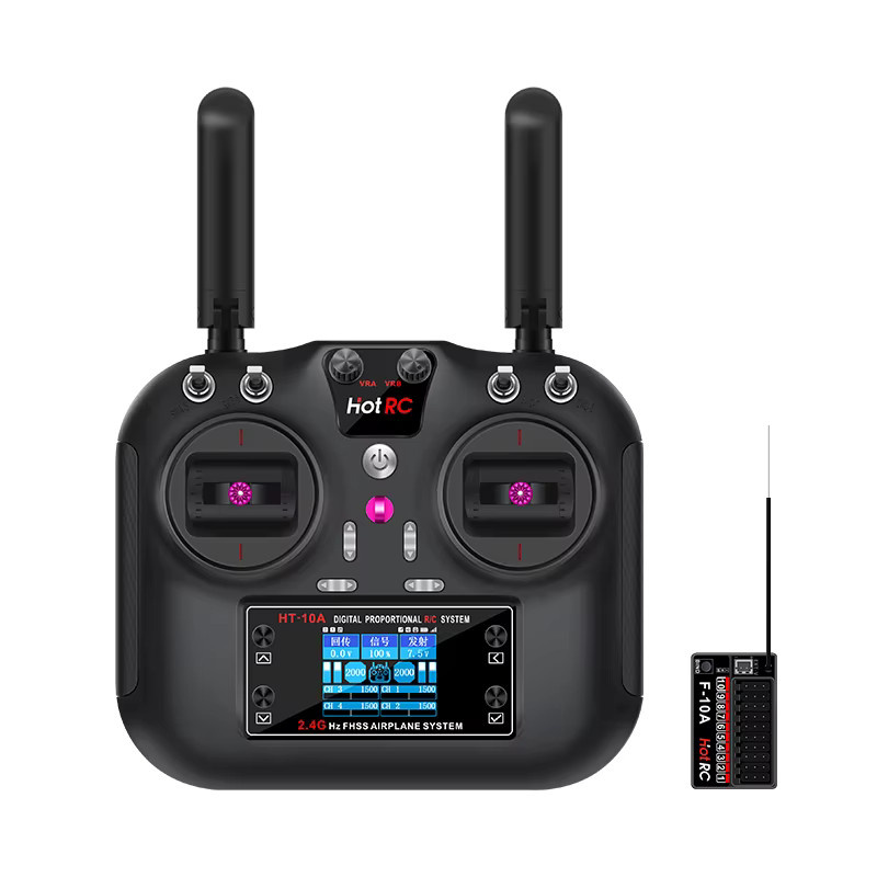 HotRC HT10A RC-Funkfernsteuerung, 10-Kanal, black - Bild 4