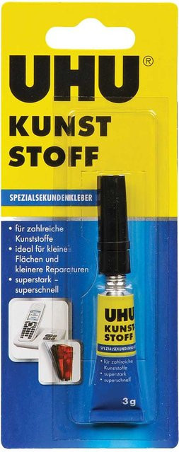 UHU Kunststoff Spezialsekundenkleber transparent 3g - Bild 1