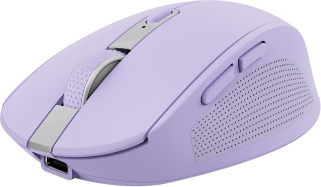 Ozaa kabellose Bluetooth-Maus mit Mehrgeräte-Anschluss in Lila - Bild 1