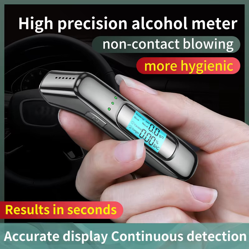 Professioneller tragbarer Alkoholtester mit LCD-Display zur Messung der Atemalkoholkonzentration - Bild 2