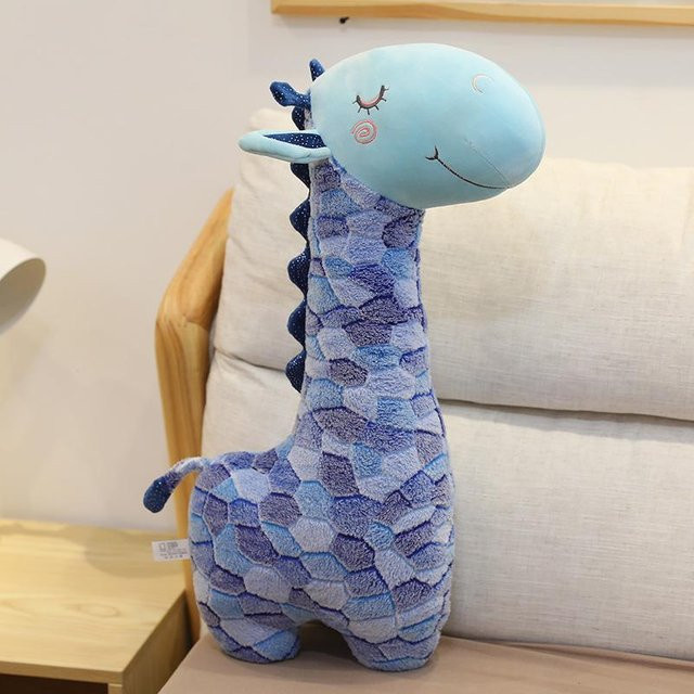 Blaue Giraffe Puppe Plüschtier, 110cm, blau - Bild 1