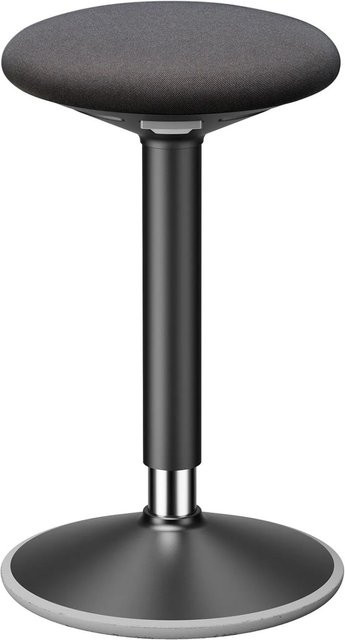 SOTECH CAVO ERGO Sitzhocker Office Schwarz, 360 Grad drehbar und höhenverstellbar, Durchmesser: 32 cm, Höhe: 56 bis 81 cm, Belastbarkeit bis 136 kg - Bild 1