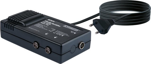 SCHWAIGER BN8699 Zweigeräteverstärker in Schwarz - Bild 1