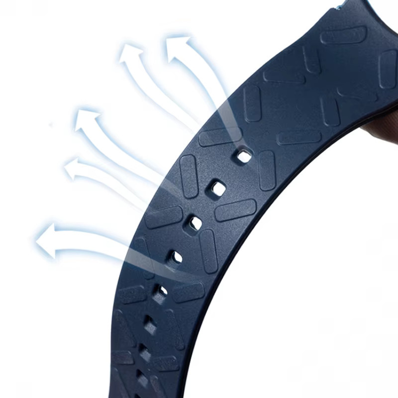 IWC Uhrenarmband Silikon, 22mm, Schwarz, Unisex - Bild 2