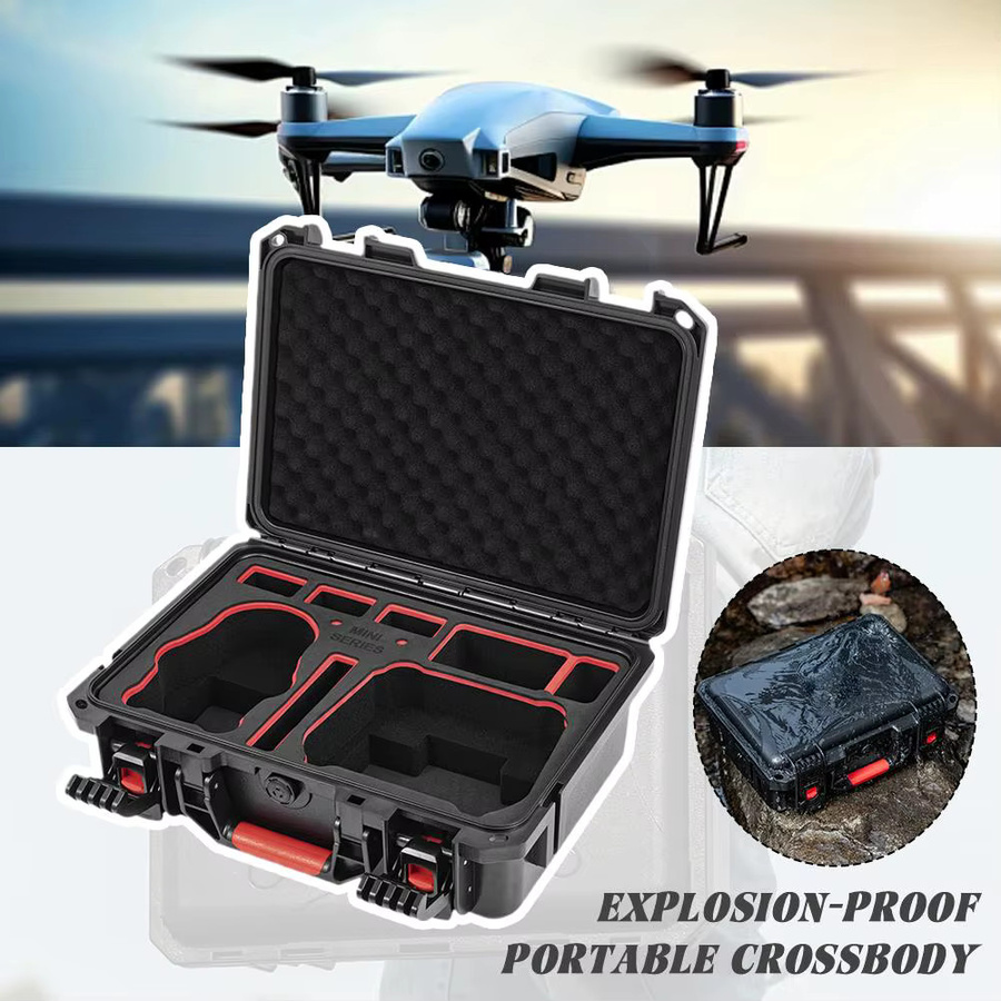 STARTRC Wasserdichte Schutzhülle für DJI Mini 5 Pro, Lagerungs- und Transporttasche in Schwarz - Bild 4