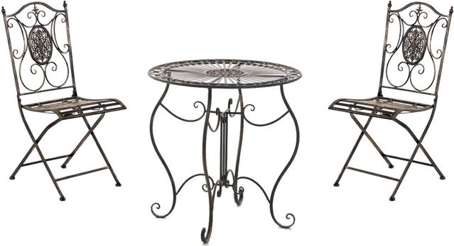 TPFGarden Sitzgruppe Aldanu aus Metall in Bronze - Bild 1