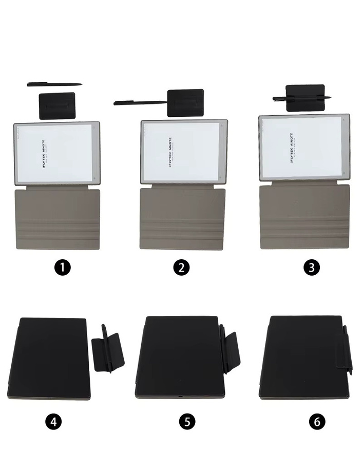 MINGFENG Magnetische Schutzhülle in Schwarz für iFlytek AINote 2 Tablet 10,65 Zoll mit Fro Magnetic Design und Unterstützung für horizontale sowie vertikale Ausrichtung - Bild 3