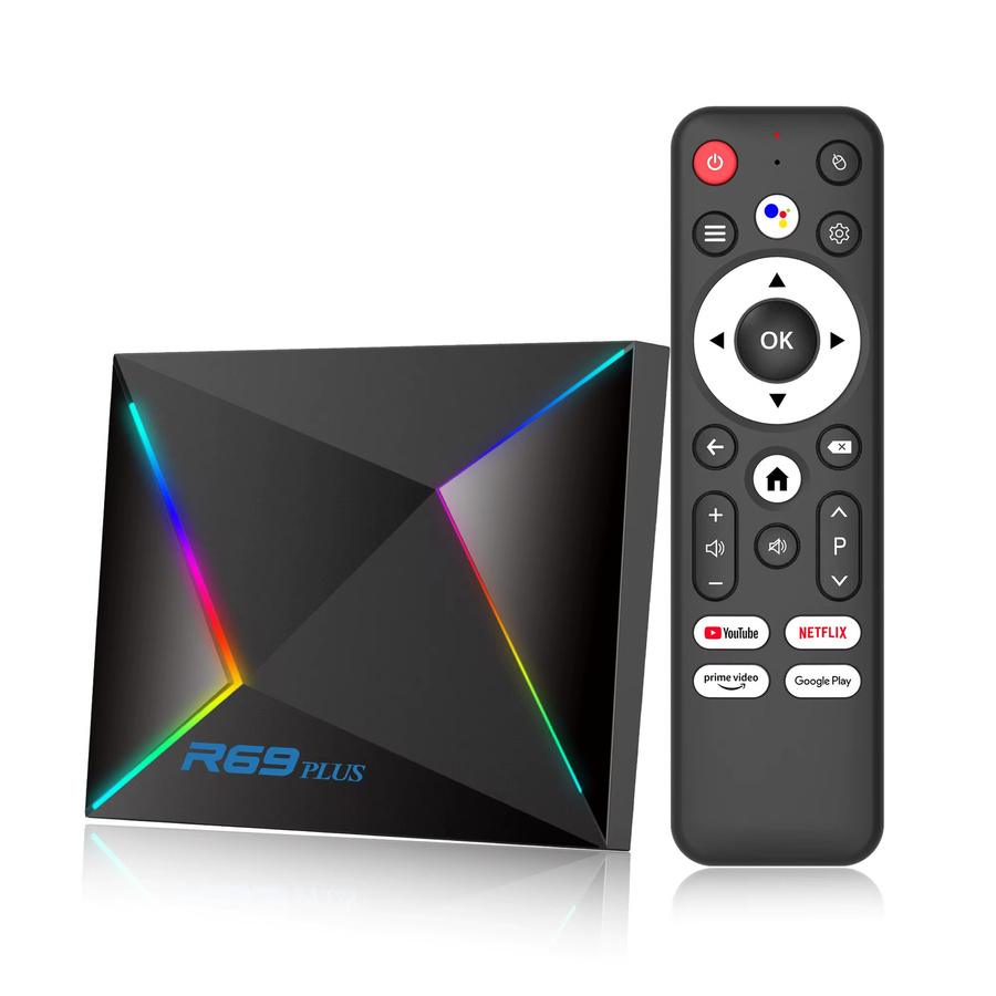 Janmifly R69PLUS Android 14 TV-Box Global Version, Allwinner H728 Octa-Core, 4GB RAM, 128GB ROM, Ultra HD 4K 8K, Bluetooth 5.0 und WLAN, Schwarz - Bild 5