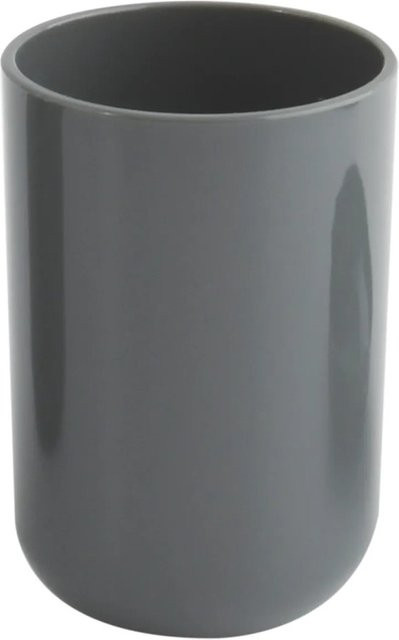 MSV Zahnputzbecher Inagua aus Polystyrol in Dunkelgrau, Durchmesser: 7,1 cm, Höhe: 10,5 cm - Bild 1