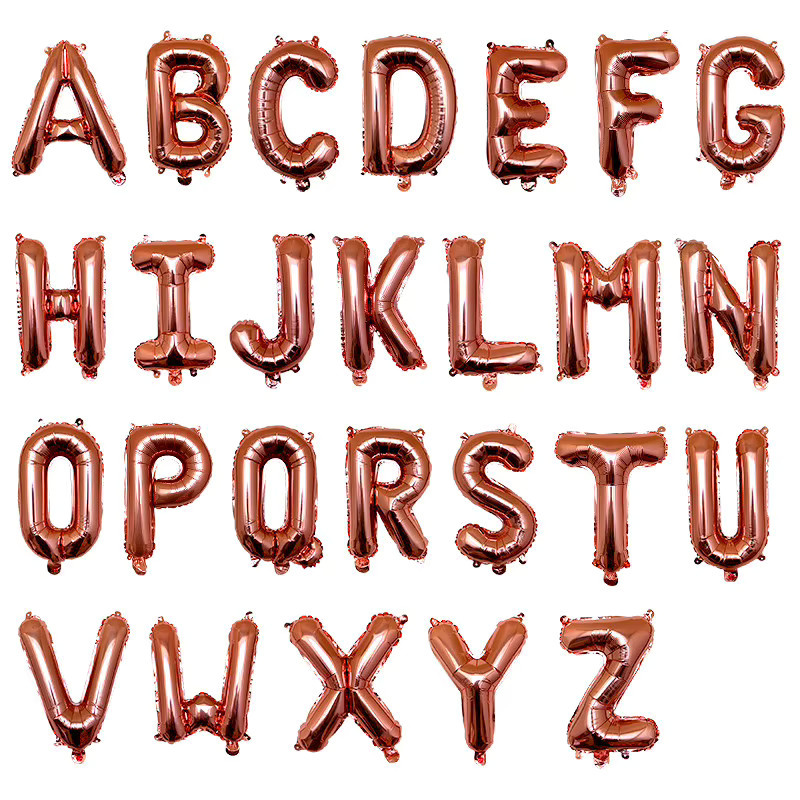 KUKUZHU Buchstabenballon aus Folie in Gold, 30 Zoll, für Geburtstag und Partydekoration - Bild 2