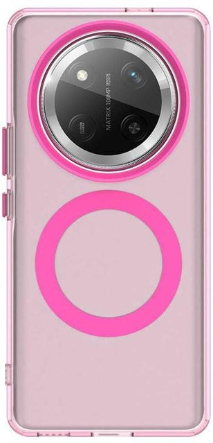 Magnetische Schutzhülle für Honor Magic7 Lite und Honor X9c in Pink mit matter Bumper-Optik - Bild 1