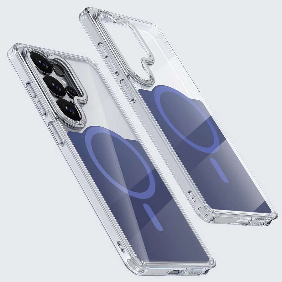 Transparente Magnetische MagSafe Schutzhülle für Samsung Galaxy S26 S25 S24 S23 S22 Ultra Plus FE Armor Stoßfeste Hartschale - Bild 5