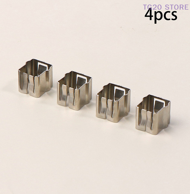 4er-Set Heizungsblock-Clips für Bambu Lab X1 und P1P 3D-Drucker in Silber zur Fixierung von Thermistoren und Keramik-Heizpatronen - Bild 1