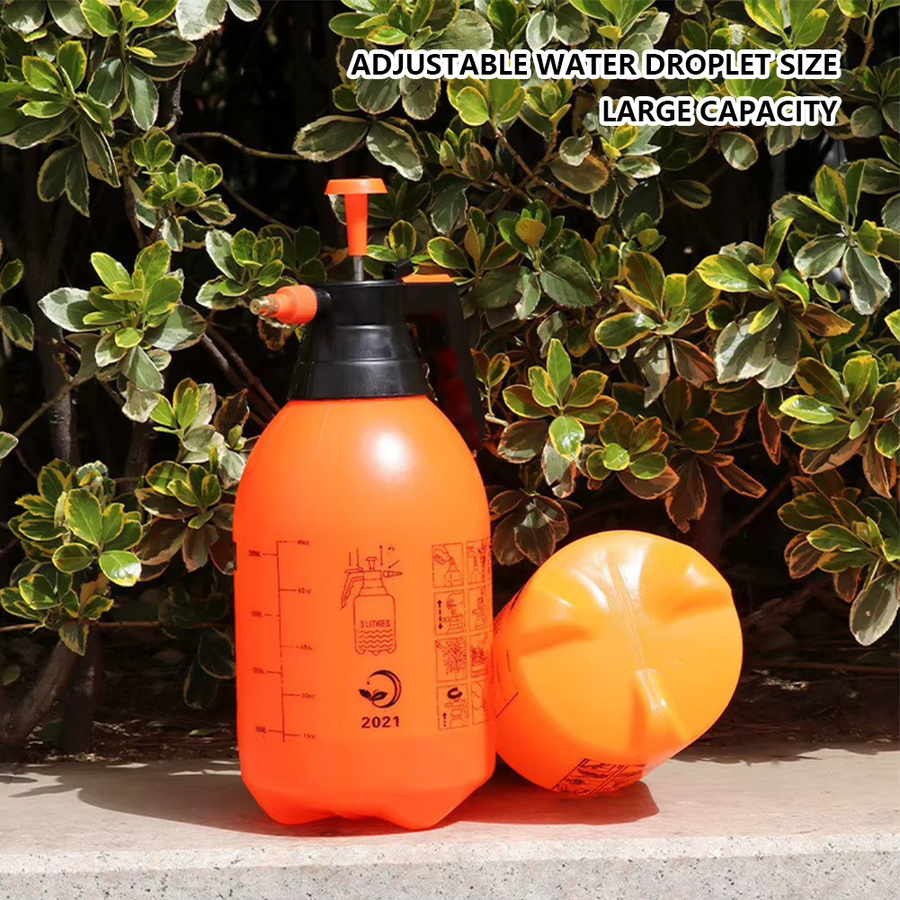 VKTECH Manuelle Gartenspritze in Orange mit 2 l Fassungsvermögen zur Unkrautvernichtung und Gartenpflege - Bild 3