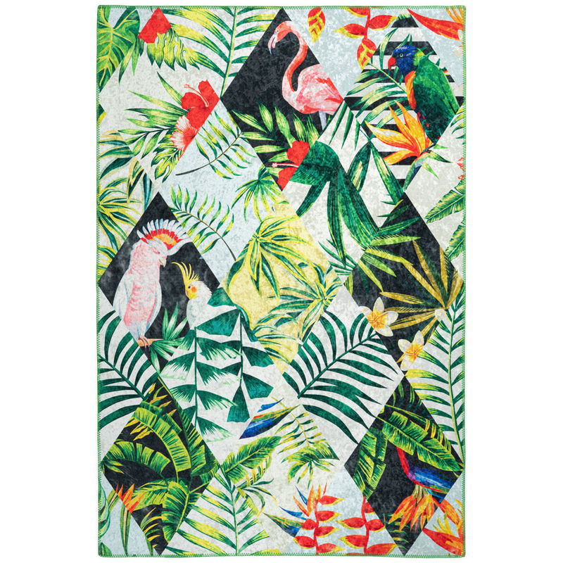 Obsession Teppich My Jungle Multicolor aus Polyester Chenille, Breite: 160 cm, Länge: 230 cm - Bild 2
