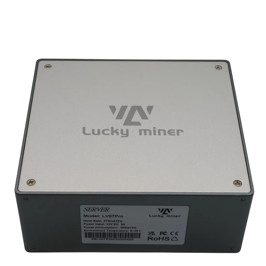 Lucky Miner LV07 Pro Bitcoin Miner mit BM1370 Chip, 3TH/S Hashrate und 50W Leistungsaufnahme, SHA256 Algorithmus - Bild 2