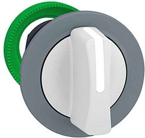 Schneider Electric ZB5FD801C0 Wahlschalter-Frontelement in Weiß und Grau aus Kunststoff, bündig montiert - Bild 1