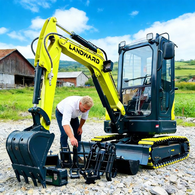 Kubota Mini-Minibagger mit Euro 5 EPA Motor in Gelb, 2,5 Tonnen Gewichtsklasse - Bild 1