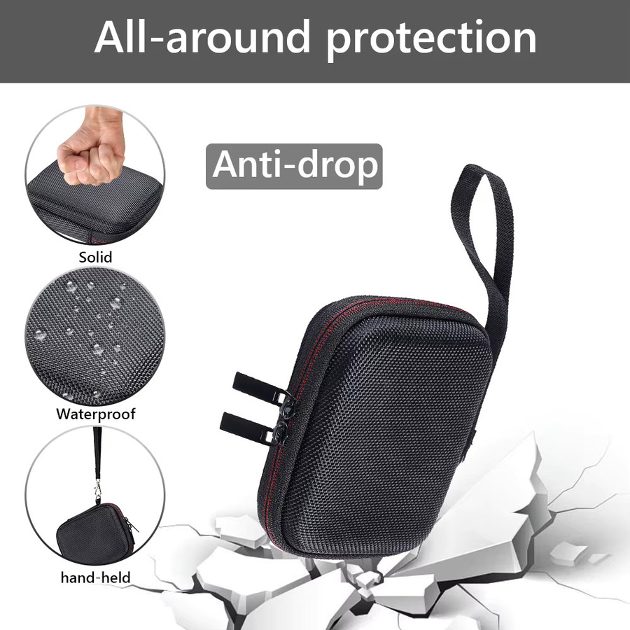VODOOL EVA-Hartschalenkoffer mit Netztasche und Handschlaufe für Samsung T7 Shield und T9 SSD in Schwarz - Bild 2