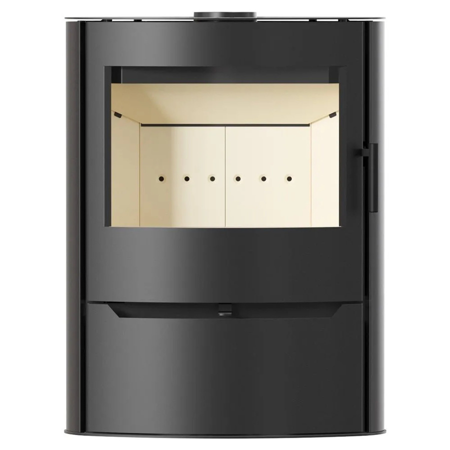 ILDNORD RENVIK Ovaler Kaminofen in Schwarz mit 10 kW Leistung - Bild 2