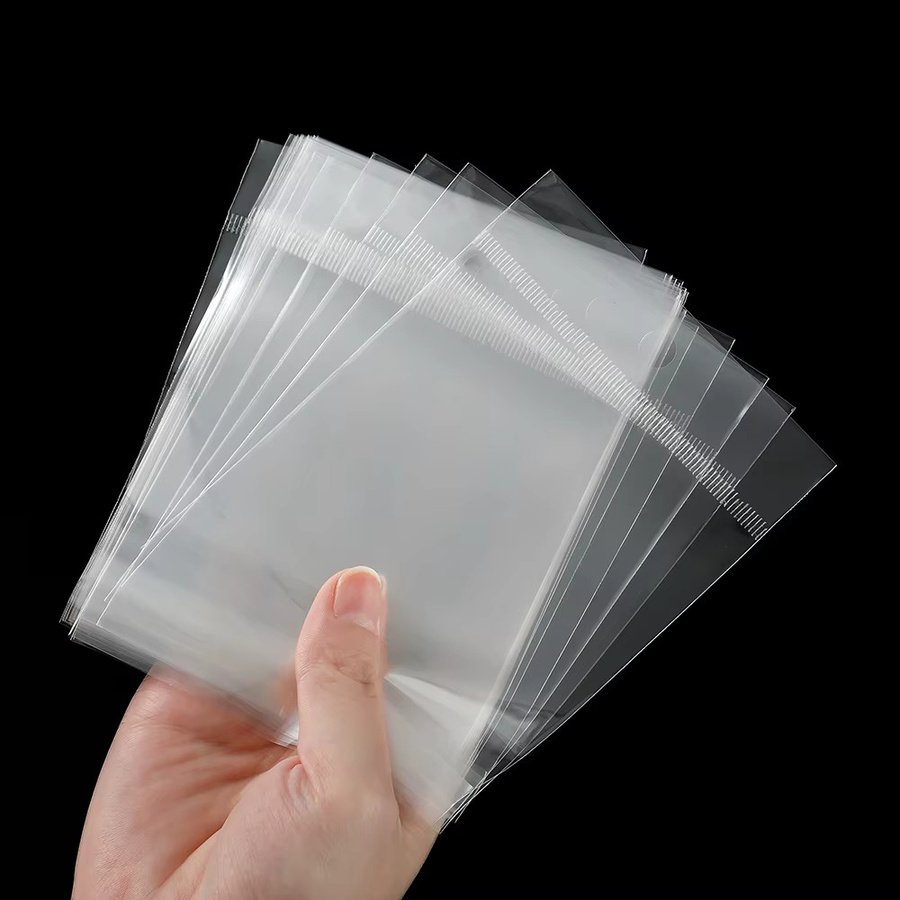 100 Stück transparente selbstklebende OPP-Beutel aus Kunststoff von St.kunkka zum Aufhängen und Aufbewahren - Bild 2