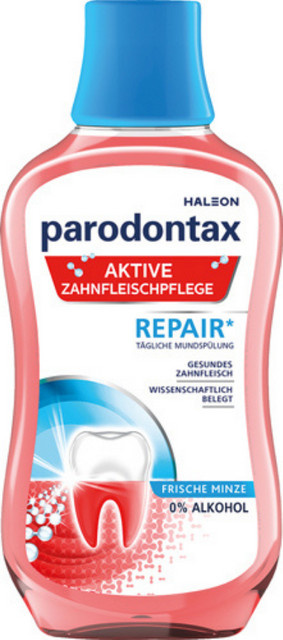 Parodontax Active Zahnfleischpflege Repair Mundspülung, Frische Minze, 300 ml - Bild 1