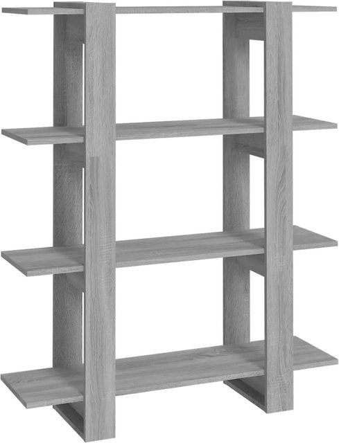 vidaXL Bücherregal und Raumteiler in Grau Sonoma, B/T/H: 100 x 30 x 123,5 cm - Bild 1