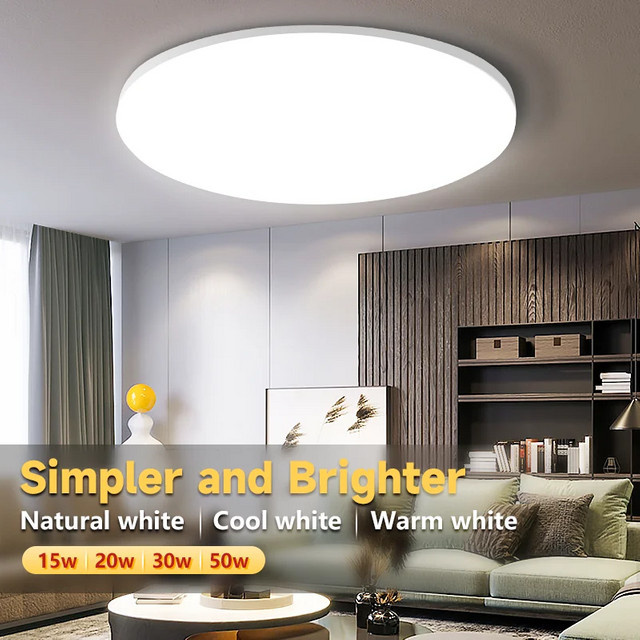 CY Moderne LED-Deckenleuchte in Weiß, ultradünnes Panel für Wohnzimmer und Schlafzimmer - Bild 1