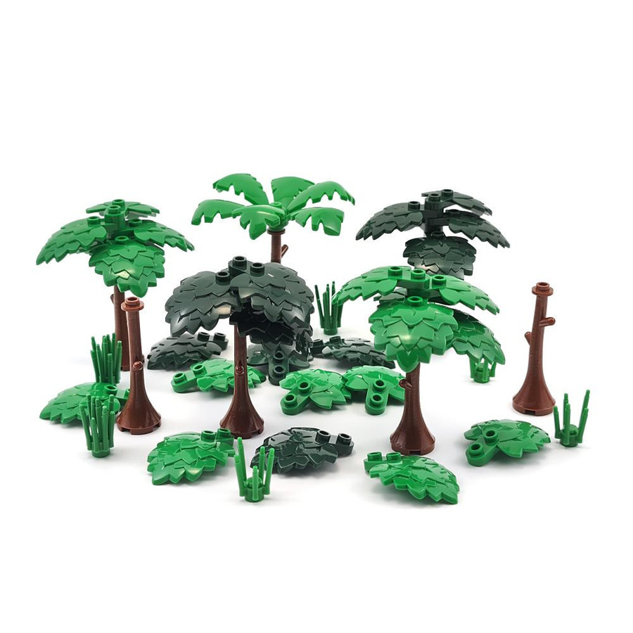 MOC Stadtgarten Baustein Baum Spielzeug DIY Montage Zubehör - Bild 1
