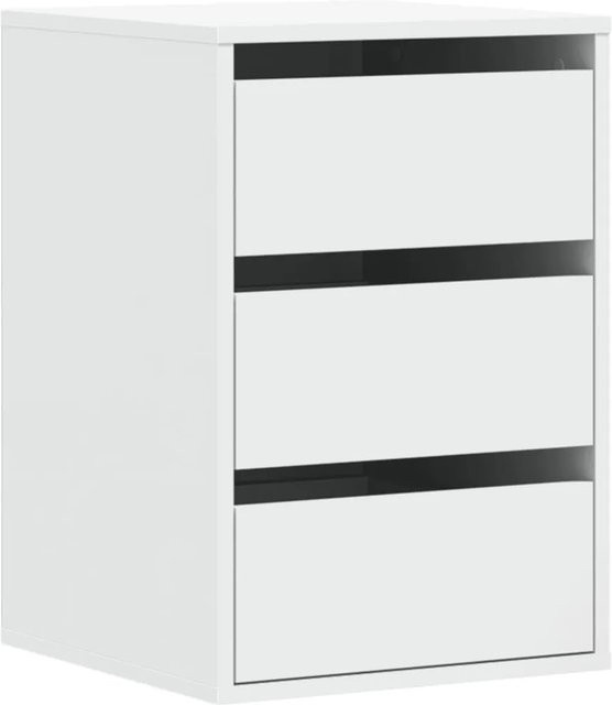 vidaXL Kommode Weiß aus Holzwerkstoff, B/T/H: 40 x 41 x 58 cm - Bild 1